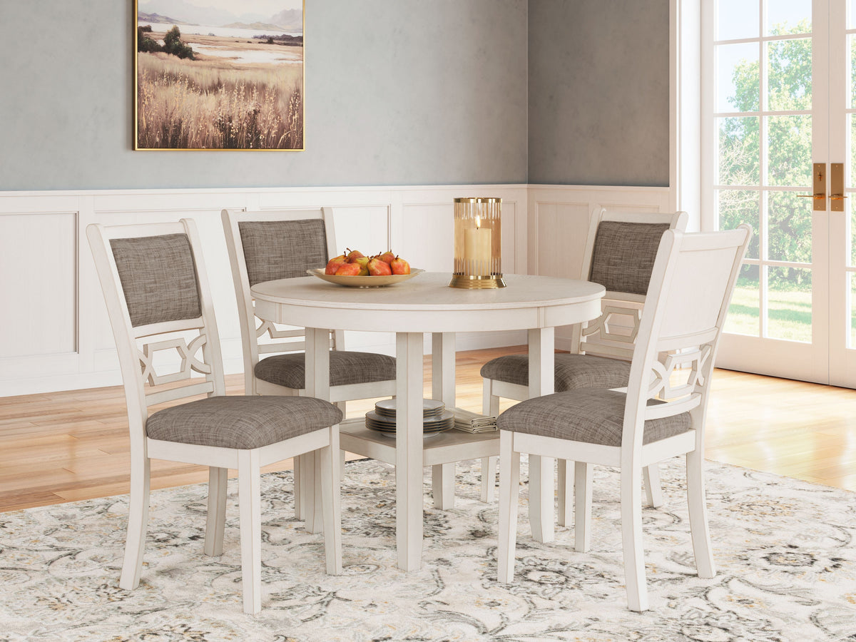 Erinberg - Dining Room Table Set (Set of 5) - Antique White