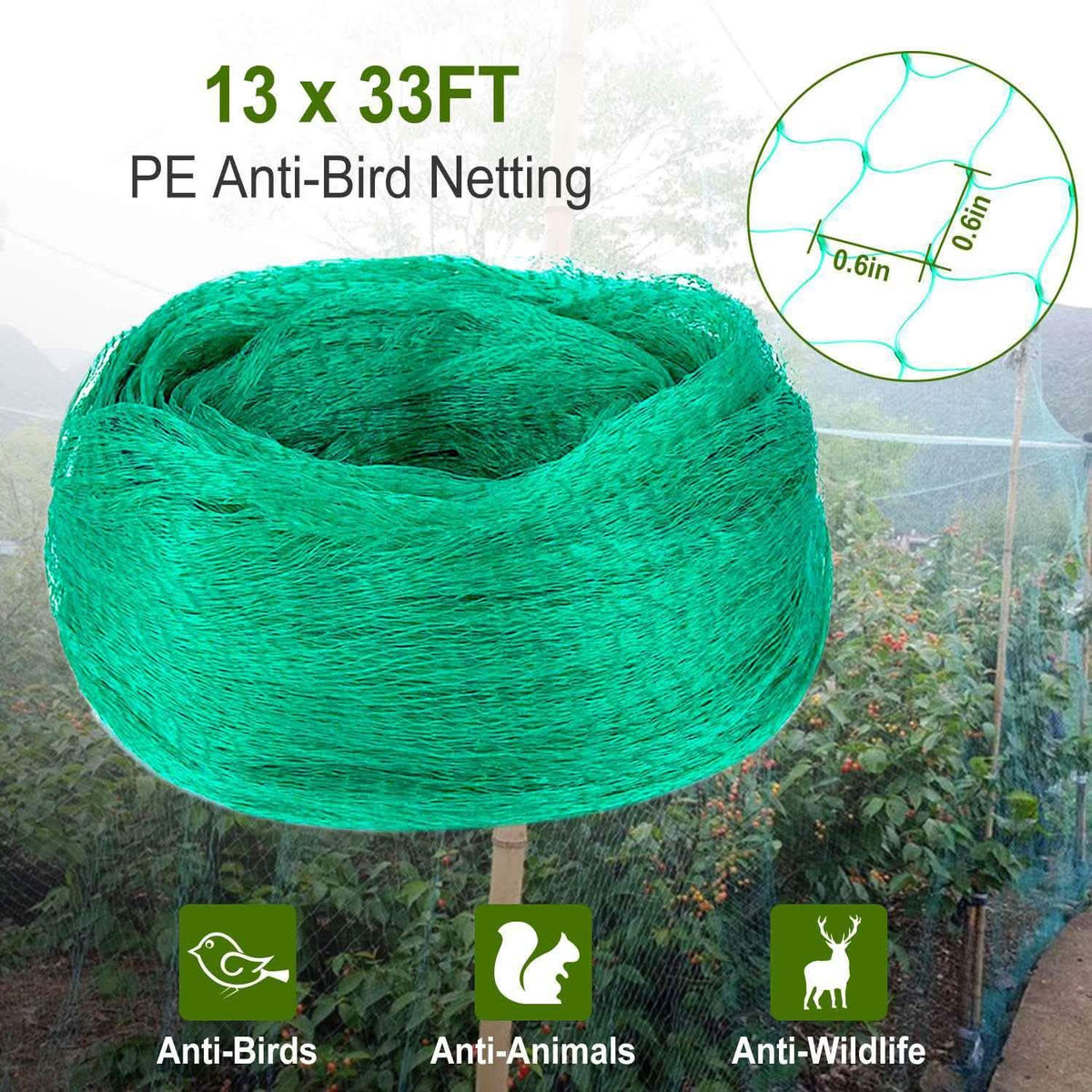 13 x 33 Ft. Garden Net