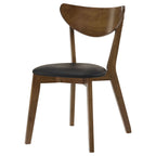Jedda Wood Dining Side Chair Dark Walnut (Set of 2)
