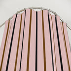 Sophisticated Pink Striped Shower Curtain — Modern Bath Accents