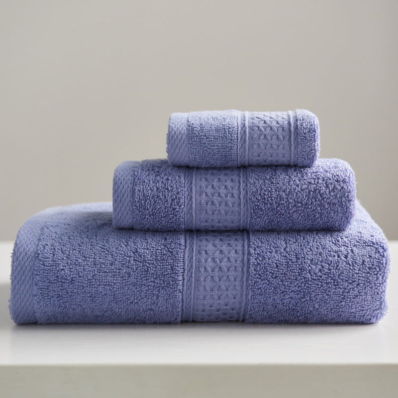 Minimalist Square Cotton Bath Towel Set