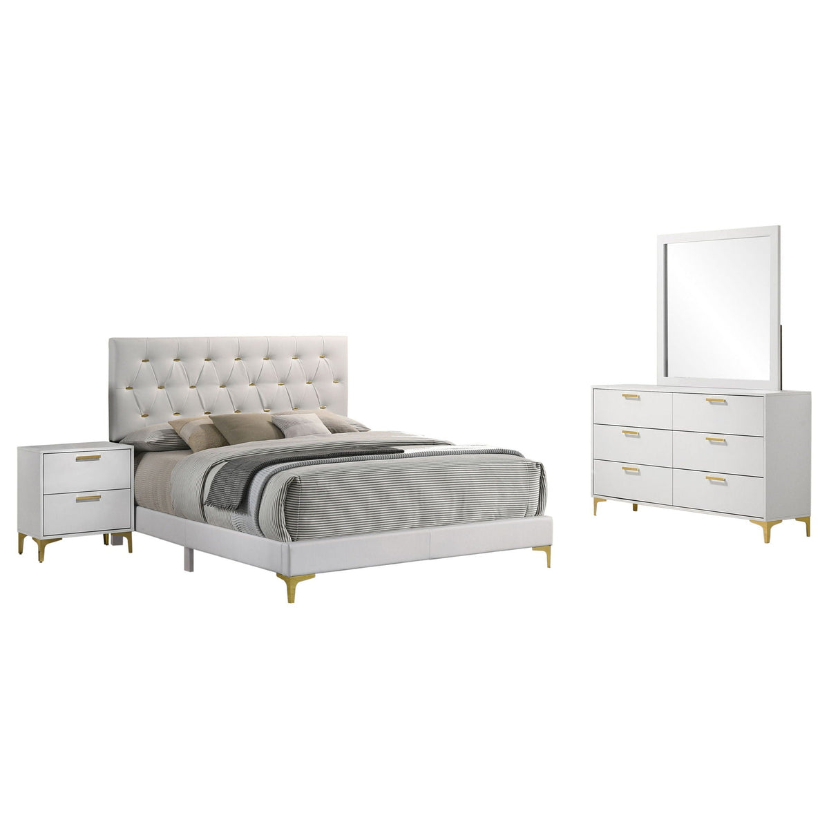 Kendall 4-piece Queen Bedroom Set White