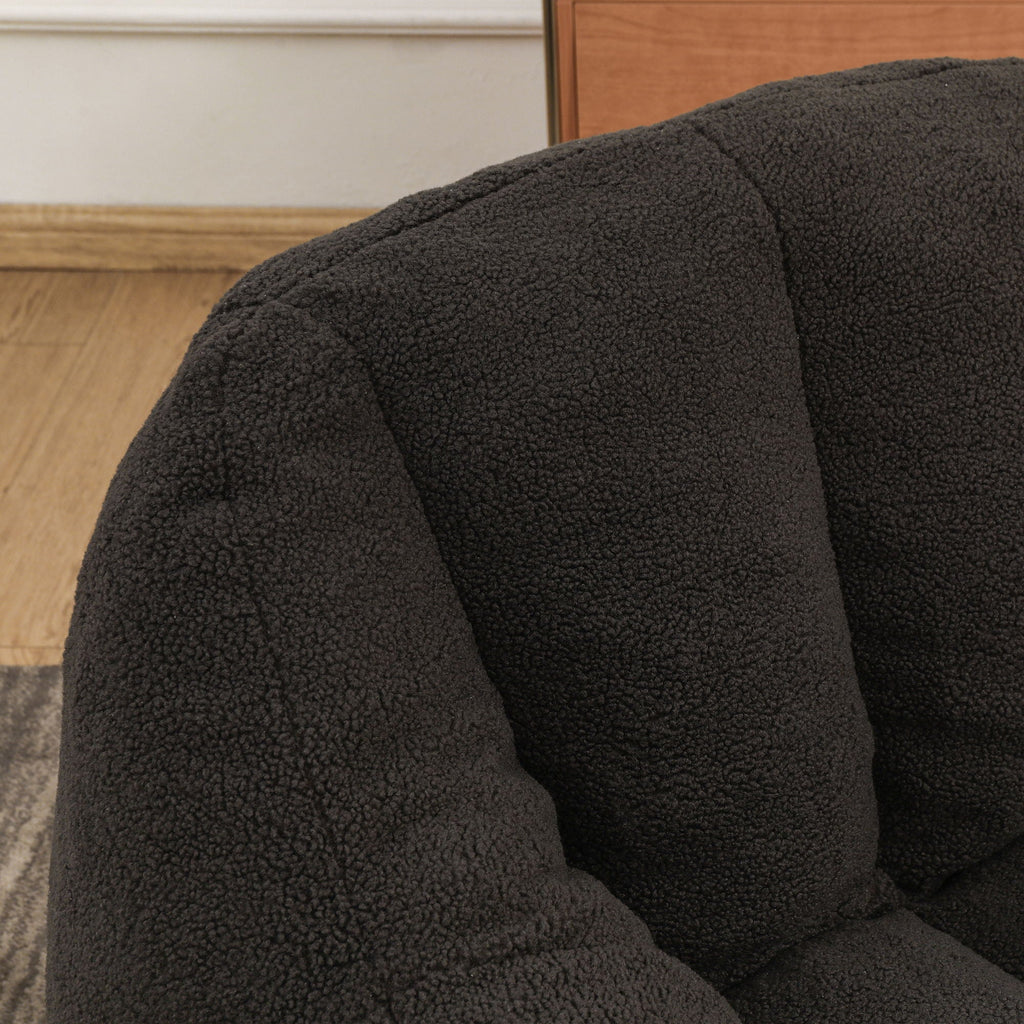 Comfy Bean Bag Chair With Memory Foam Filler, Tufted Soft