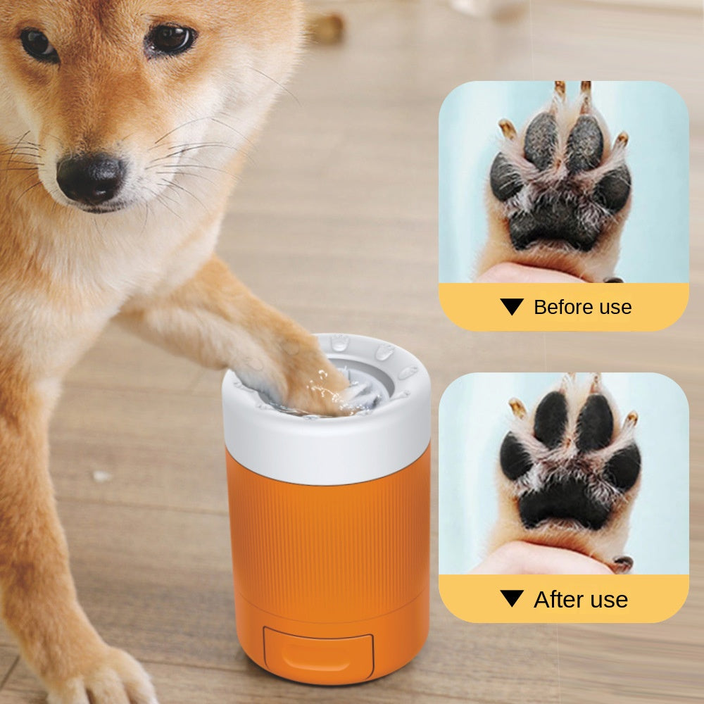 Pet Foot Washing Cup Dog Beauty Paw Cleaning Tool With Towel Feature Foot Bath Bathing Artifact