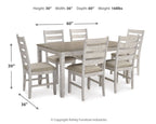 Skempton - Dining Room Table Set (Set of 7) - White