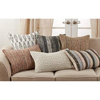 Fennco Styles Grey Diamond Design Pure Cotton Decorative Throw Pillow – Luxury Textured Cushion for Couch, Sofa, Bedroom, Office and Living Room Décor