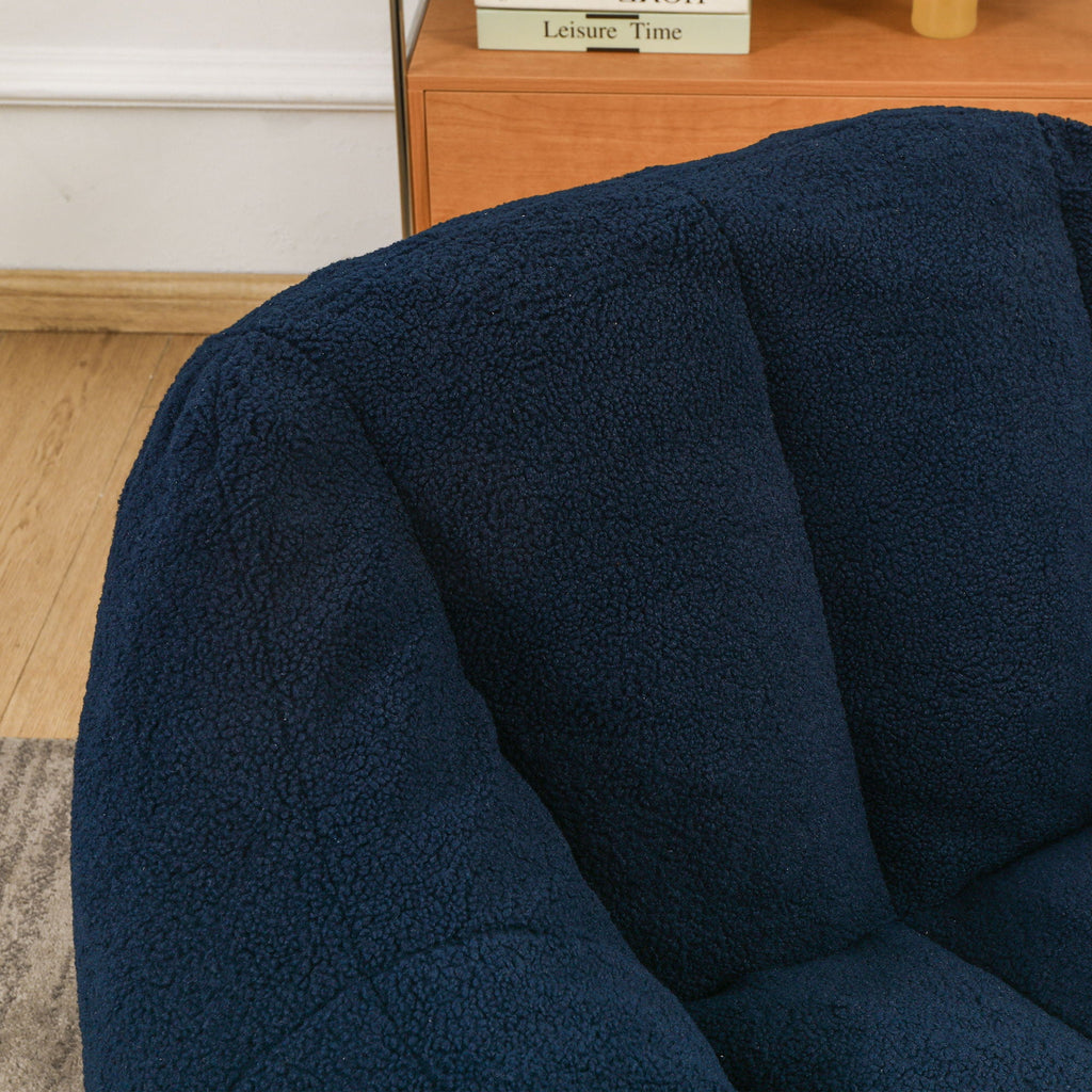 Comfy Bean Bag Chair With Memory Foam Filler, Tufted Soft