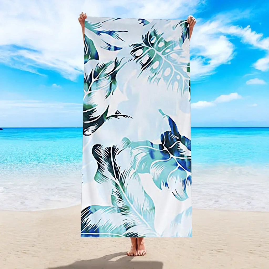 Quick-drying Microfiber Beach Bath Towel Double-sided Velvet