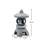 Solar-Powered Zen Garden Decor: Pagoda Lanterns & Statues