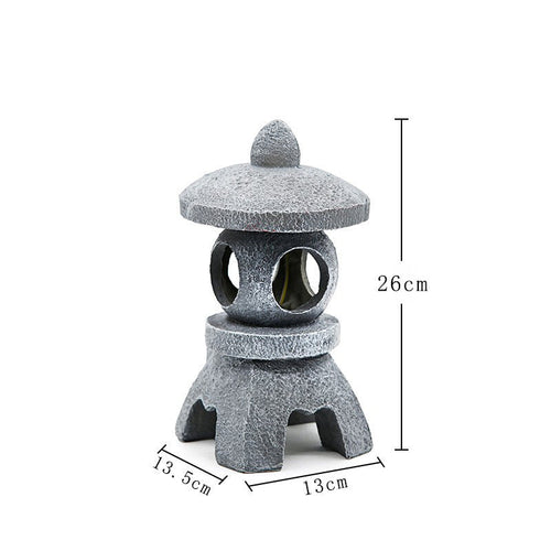 Solar-Powered Zen Garden Decor: Pagoda Lanterns & Statues