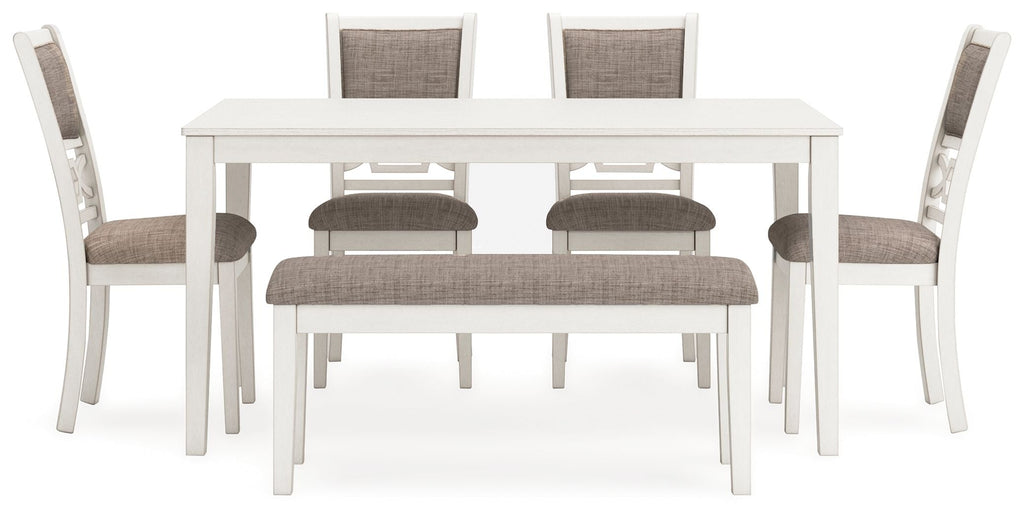 Erinberg - Dining Room Table Set (Set of 6) - Antique White