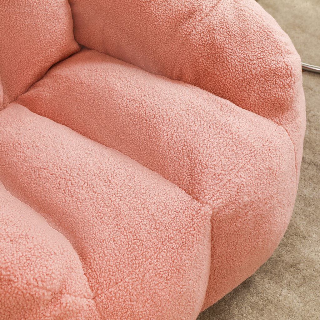 Comfy Bean Bag Chair With Memory Foam Filler, Tufted Soft