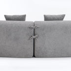 4 Seater Sofa With Fabric, 30D, 60 Hardness Full Sponge, 4 Pillow For Living Room, Home Furniture Sleeper Sectional Sofa For Apartment