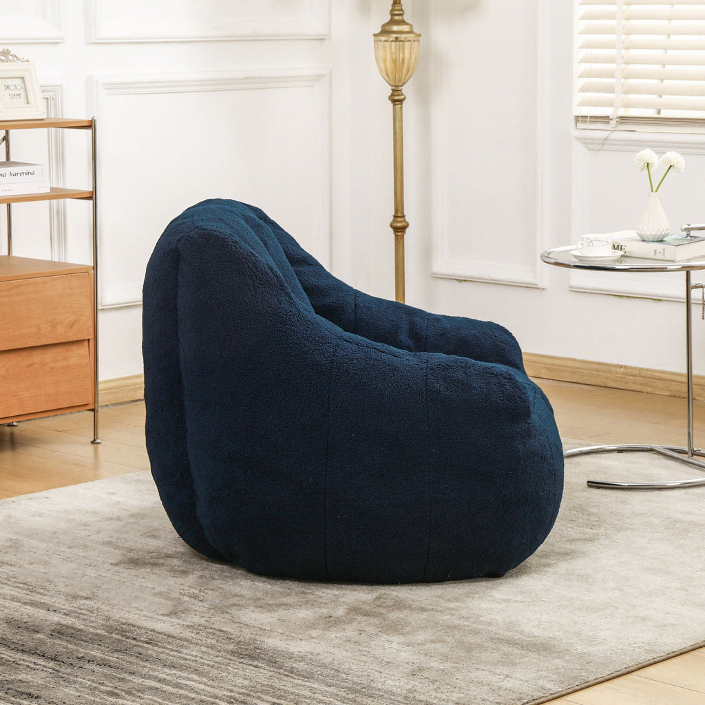 Comfy Bean Bag Chair With Memory Foam Filler, Tufted Soft