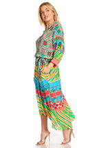Sakkas Andreas Women's Maxi Dress with Ruffles and Buttons