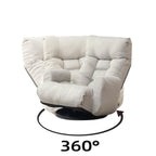 Adjustable head and waist game chair lounge chair in the living room 360 degree rotatable sofa chair