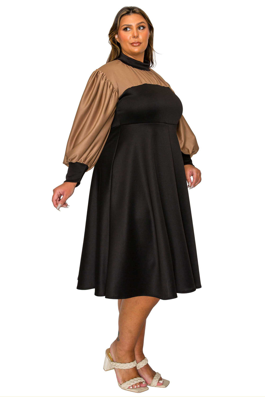 Calissa Colorblack Midi Dress