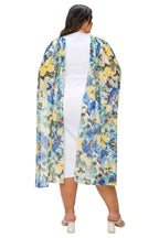 Evolette Floral Cape Dress