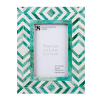 Taj Bone Inlay Picture Frame | Taj Chevron | 4x6
