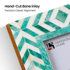 Taj Bone Inlay Picture Frame | Taj Chevron | 4x6