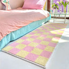 VIKAMA Ins Style Cashmere Long Strip Rug Comfort Cooling Bedroom Bed Blanket Bay Window Blanket Cloakroom Carpet Home Decor