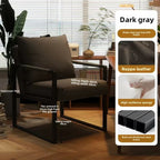 Nordic lazy sofa light luxury sales single wrought iron leisure chair balcony negotiation bedroom living room minimalist sofa