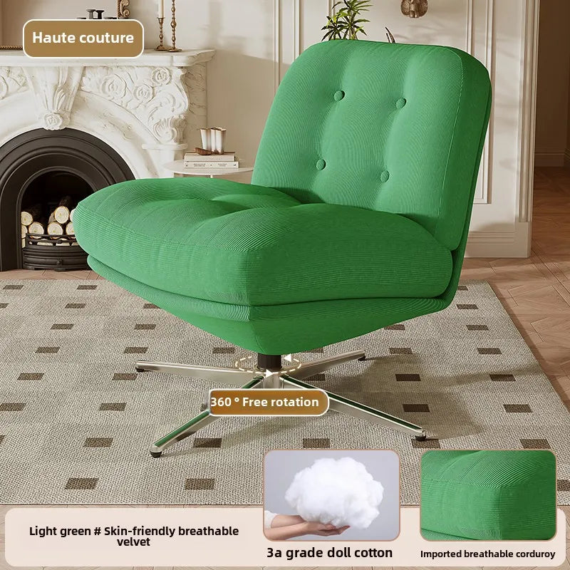 Single sofa chair light luxury medieval Bauhaus living room leisure chair bedroom lazy sofa