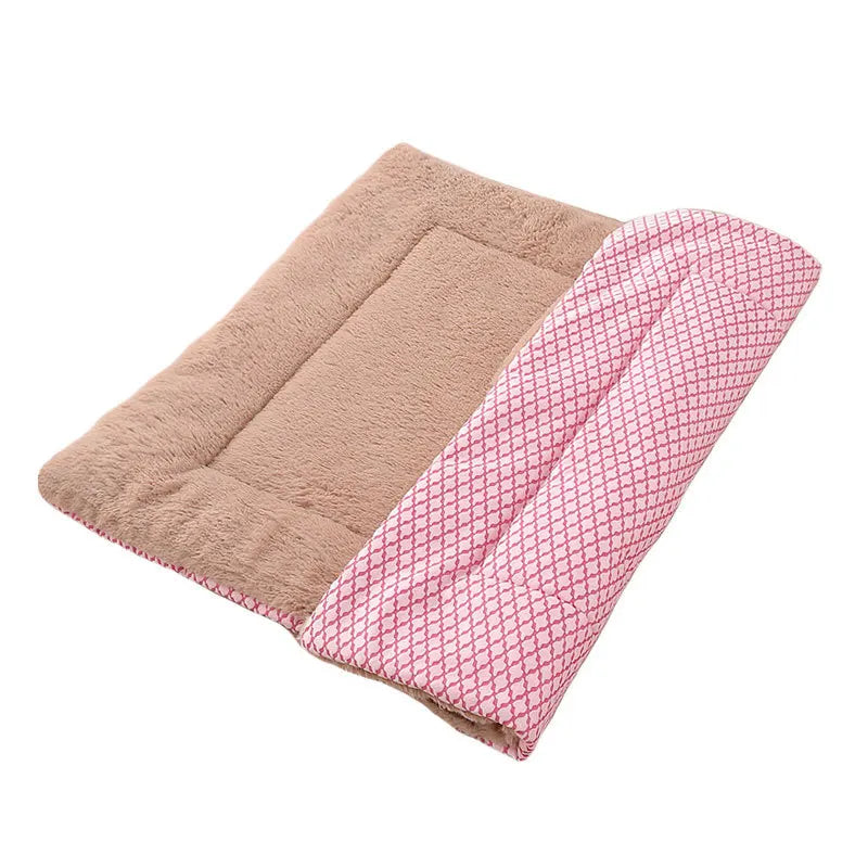 Dog Bed Mat Washable Cat Cushion Soft Premium Plush Dogs Mattress Sofa Dual Purpose Clearance for Small/Medium/Large Dog