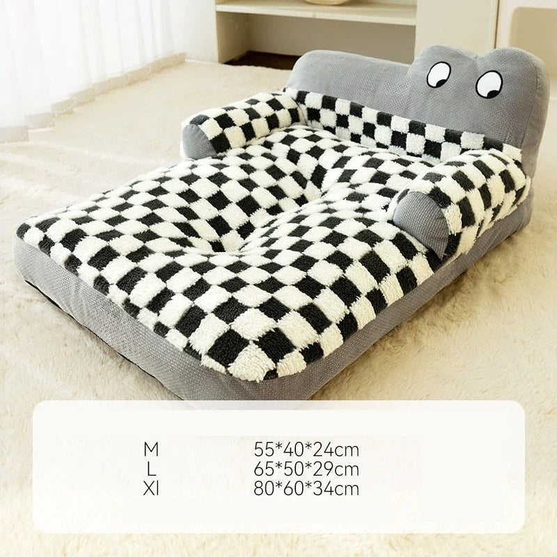 Warm Dog Sofa Bed Winter Pet Dog Cat Bed Sleeping House Kennel Mat Cat Puppy Mattress Pet House Cushion For Small Large Dogs