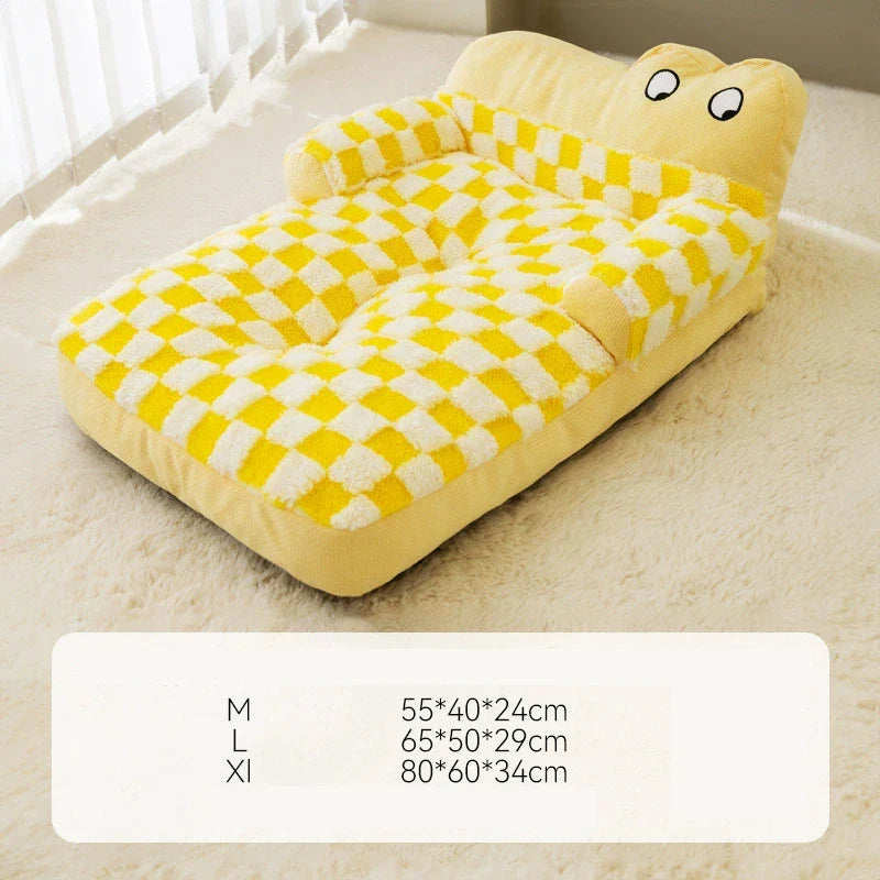 Warm Dog Sofa Bed Winter Pet Dog Cat Bed Sleeping House Kennel Mat Cat Puppy Mattress Pet House Cushion For Small Large Dogs