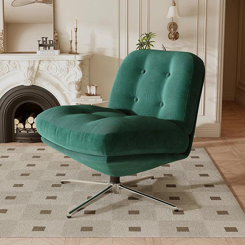 Single sofa chair light luxury medieval Bauhaus living room leisure chair bedroom lazy sofa