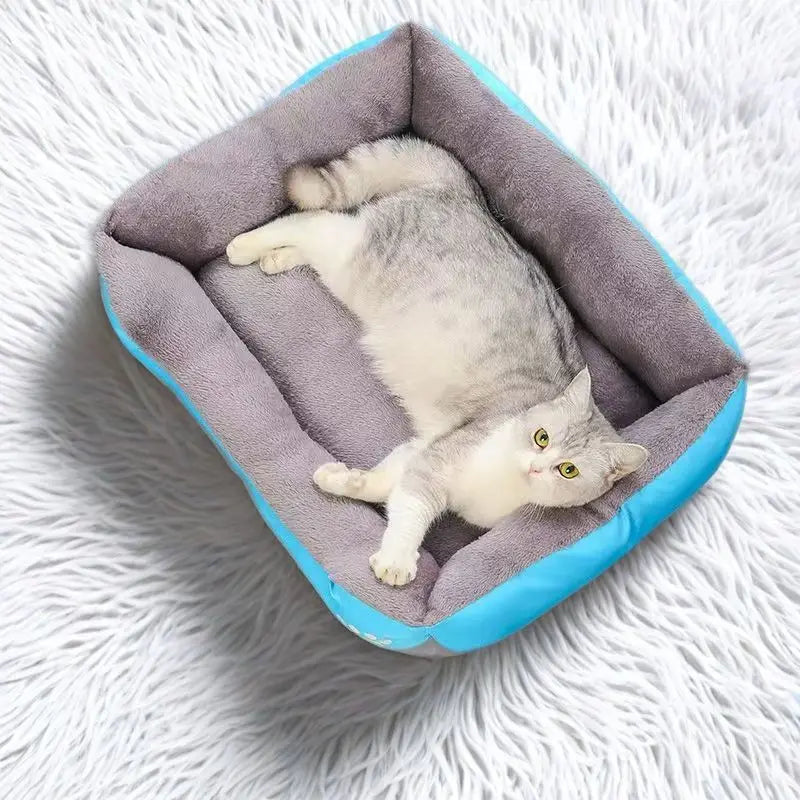 Colorful Warm Dog Kennel, Pet Mattress, Comfortable and Breathable Sleeping Bed for Large, Medium and Small Dogs