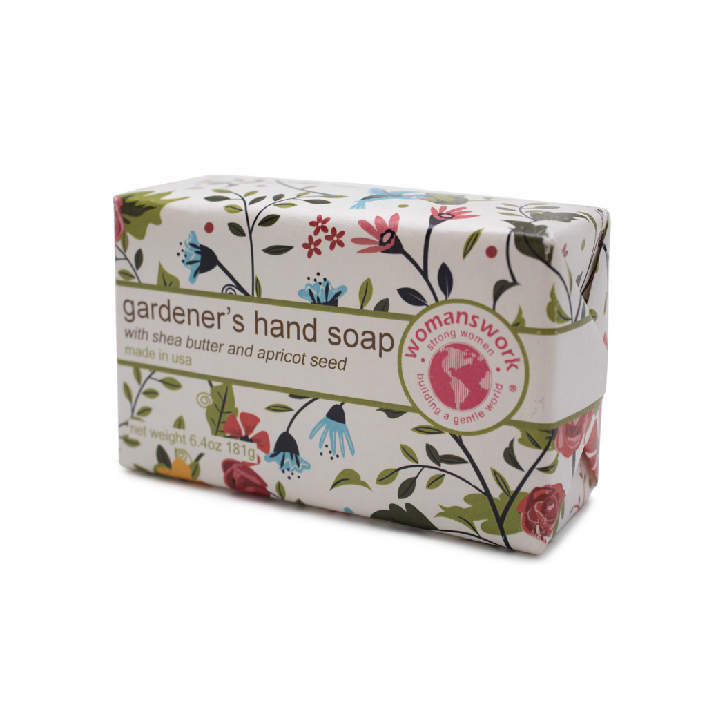 Gardener's Hand Soap, packaged in Garden of Paradise print