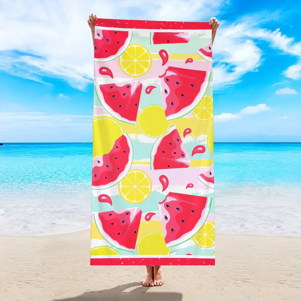 Quick-drying Microfiber Beach Bath Towel Double-sided Velvet