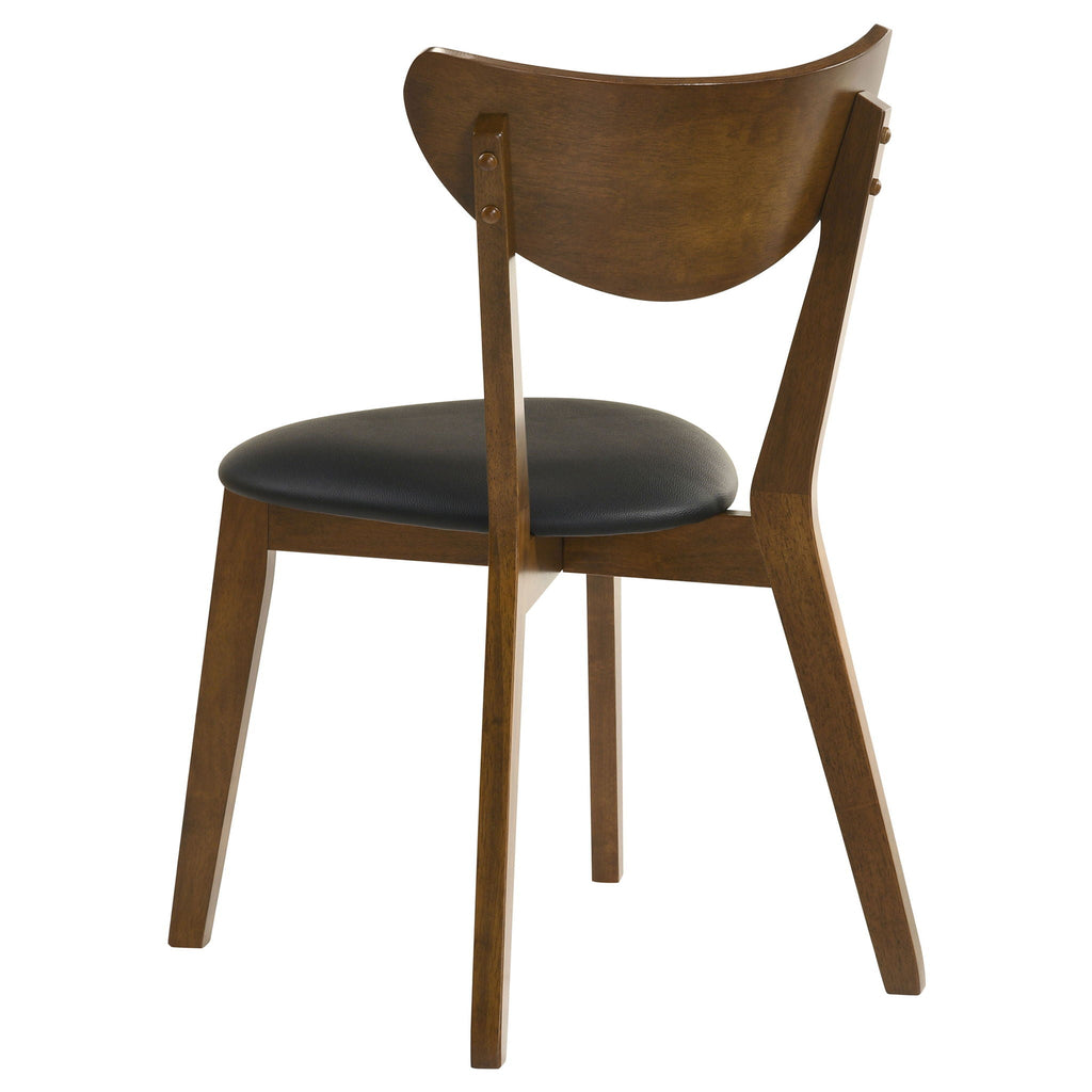 Jedda Wood Dining Side Chair Dark Walnut (Set of 2)