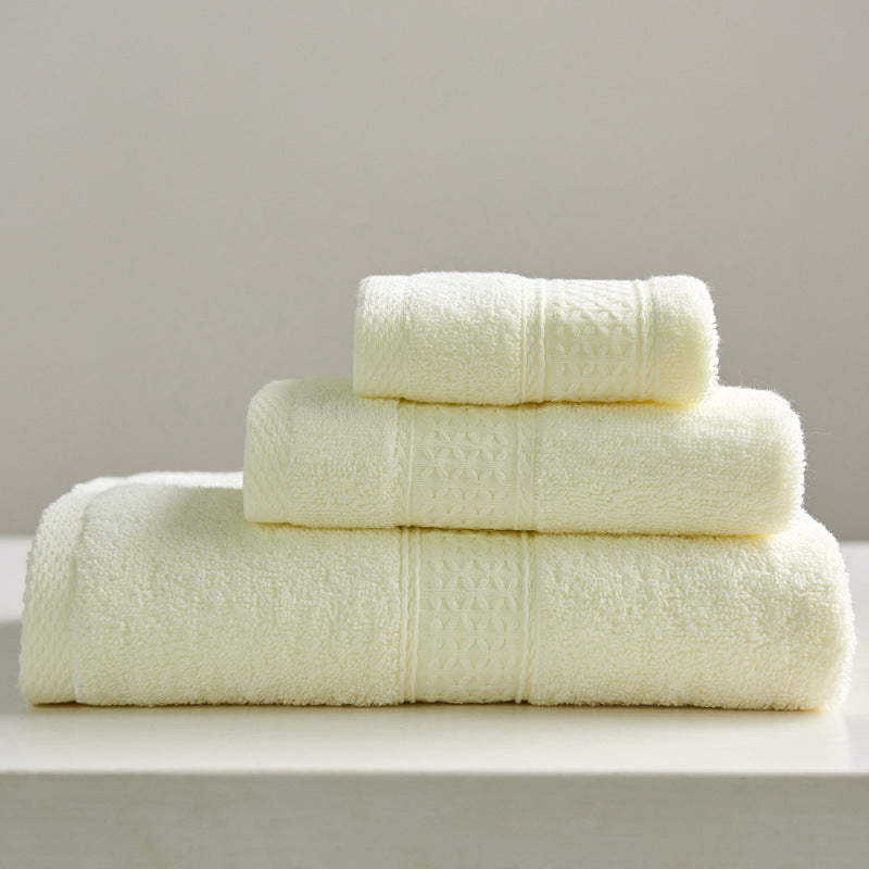 Minimalist Square Cotton Bath Towel Set
