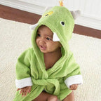 Baby Cute Mini Cartoon Bathrobes Soft Comfortable Bathrobe Warm Bath Towel For Babies Infants Beach Indoor Towel Durable Blankets