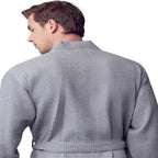 Waffle Spa Bathrobe for Men -  Absorbent, Lightweight
