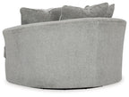 Casselbury - Oversized Swivel Accent Chair - Cement