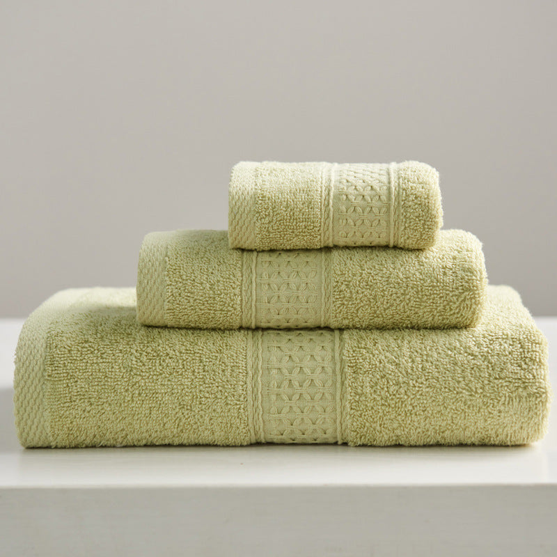 Minimalist Square Cotton Bath Towel Set