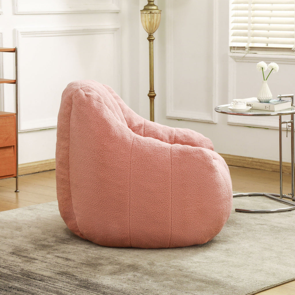 Comfy Bean Bag Chair With Memory Foam Filler, Tufted Soft