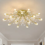 15-Light Chandelier Crystal Ceiling Lamp