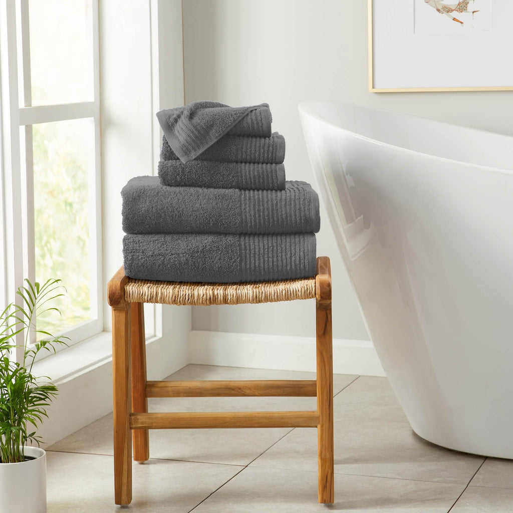 6 Piece Set Cotton Bath Towels - Kasper Collection
