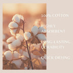 6 Piece Set Cotton Bath Towels - Kasper Collection