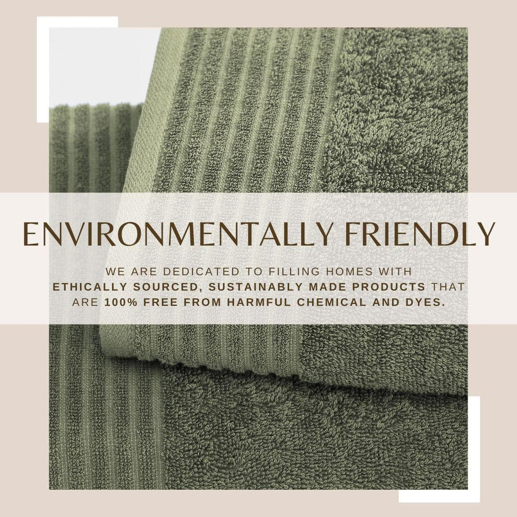6 Piece Set Cotton Bath Towels - Kasper Collection