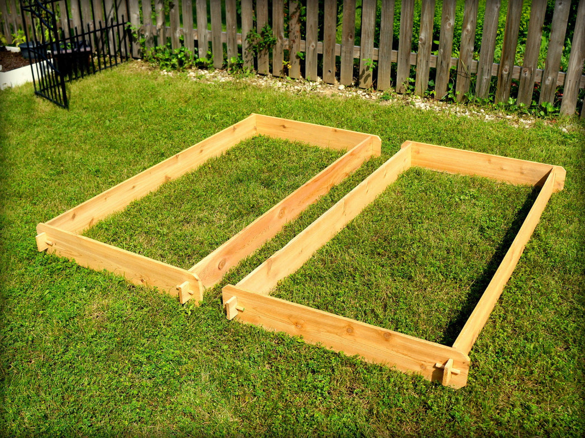 Timberlane Gardens Raised Garden Bed Kit Set (Two 3x6) Select Cedar