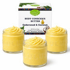 Cedarwood & Coconut Whipped Body Butter – Deep Moisture for Dry Skin