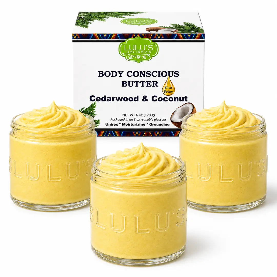 Cedarwood & Coconut Whipped Body Butter – Deep Moisture for Dry Skin