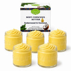 Cedarwood & Coconut Whipped Body Butter – Deep Moisture for Dry Skin