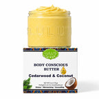 Cedarwood & Coconut Whipped Body Butter – Deep Moisture for Dry Skin